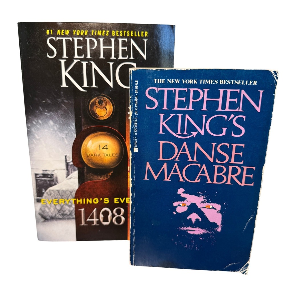 Stephen King Book Lot Everythings Eventual 1408 and Danse Macabre‎ Paperbacks